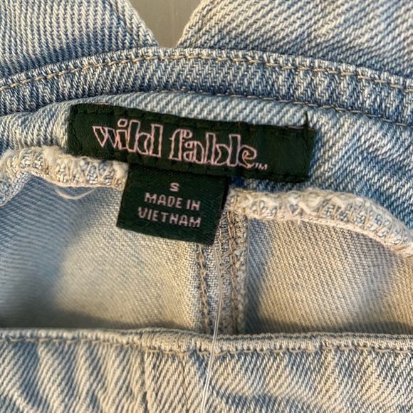 NWT Wild Fable Denim Pinafore Dress - Picture 6 of 7